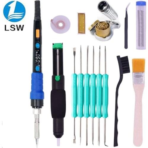 YIHUA 928D ESD Thermostatic Soldering Iron With Button Temperature Adjustable Digital Soldering Iron 220V 110V For Soldering