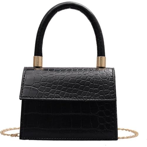 Lady Sweet Fashion Alligator Pattern PU Leather Bags Women Elegant Shoulder Bag Crossbody Messenger Bags Crocodile Handbags