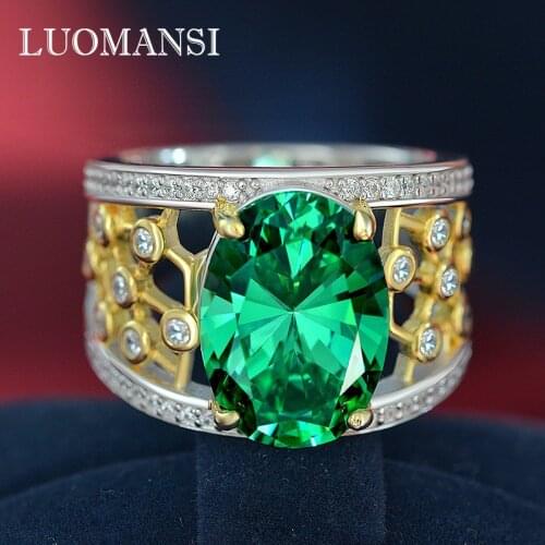 Luomansi 100%-S925 Sterling Silver Bow Diamond Ring Wild Style Romantic Woman Party Fine Jewelry
