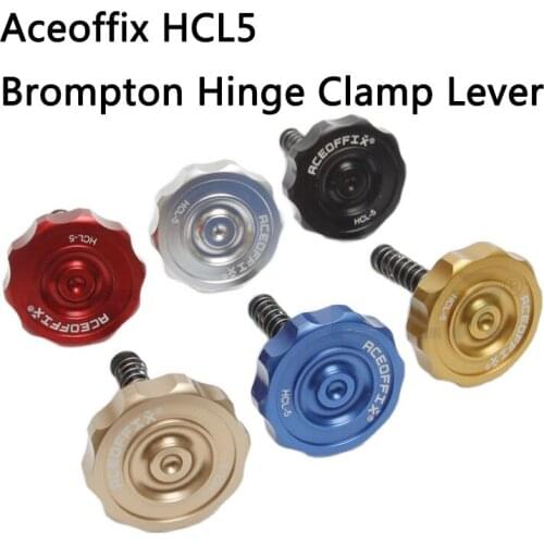 1 pair Aceoffix brompton hinge clamp lever Ultra light 7075 aluminum folding buckle handle HCL-5
