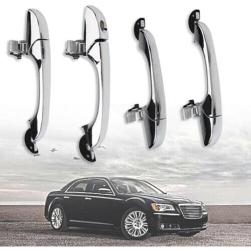 1pc Car Front Rear Door Outer Chrome Door Handle for Chrysler 300c 2005-10 for Dodge Magnum 2005-2008 Exterior Door Handle Decor