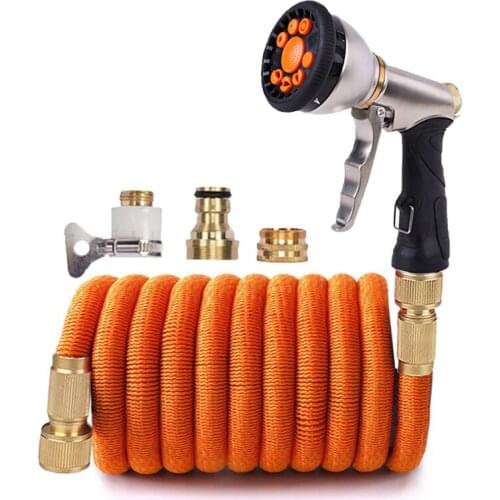 25-150ft Garden Hose Pipe High Pressure Power Water Gun Car Wash Water Jet Garden Washer Hose Wand Nozzle Sprayer Watering Tools