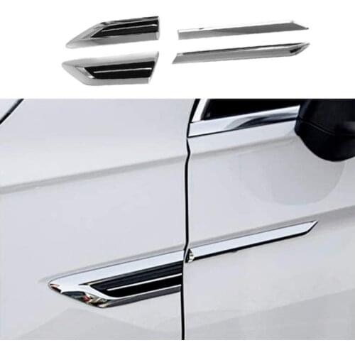 4Pcs Side Wing Fender Emblem Badge Cover Trim Car Decoration Badge