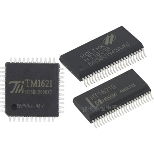 5-10PCS RAM mapping LCD driver chip IC HT1621B SSOP48 LCD chip TM1621 LQFP48 1621