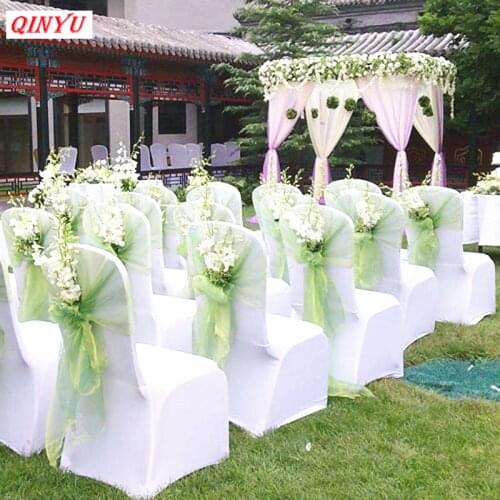 5M/10M Crystal Yarn Tulle Roll tulle rose Organza Fabric Chair Sash Table Skirt decoration Sheer Wedding Backdrop Decoration 5z