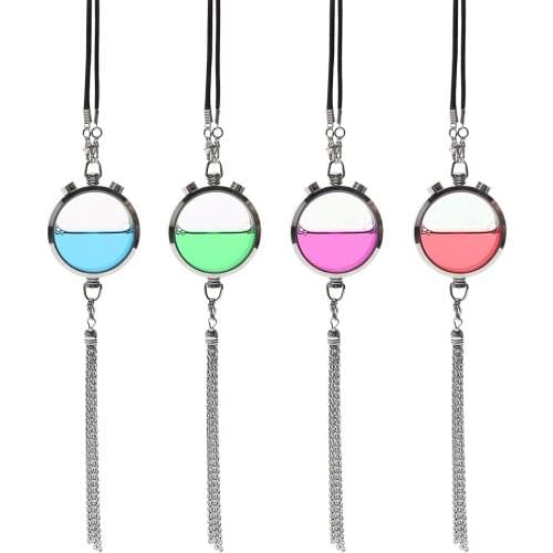 Car Ornament Air Freshener Essential Oil Diffuser Car Air Perfume Rear View Hanging Pendant