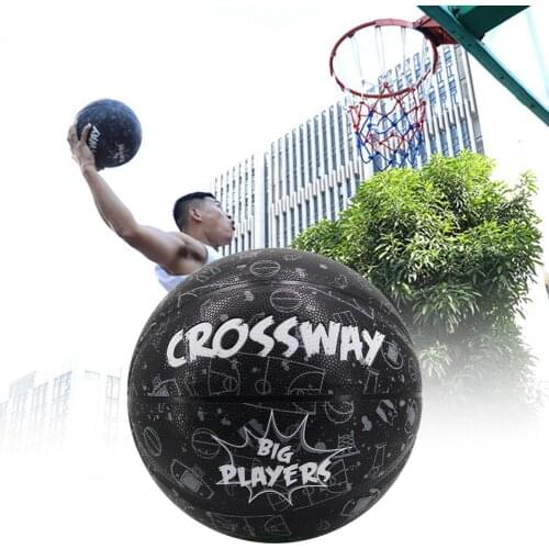 Crossway Basketball Cute Printed Candy Colors Skid Resistance No. 7 Basketball Children Training Basketball for Hardwood Court