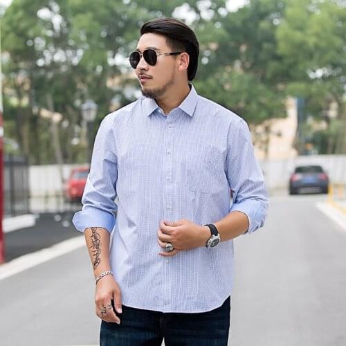 Plus size 8XL 7XL 6XL Brand Casual Men shirt Slim Fit Men Multicolor shirt long sleeve Cotton mens dress shirts chemise homme