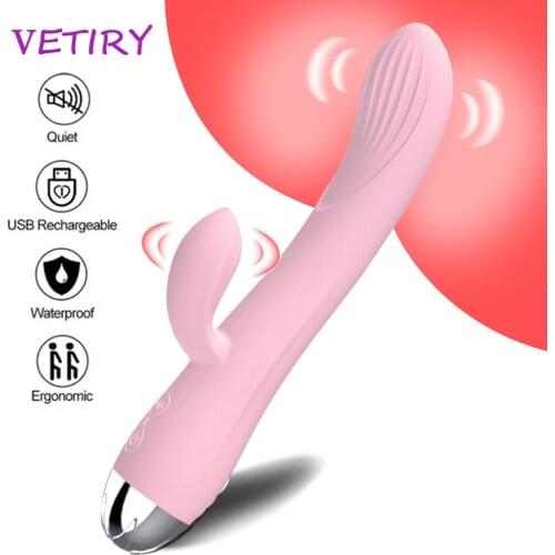 Dildo Vibrator 12 Speed G-Spot Rabbit Vibrator Clitoris Stimulator Vaginal Massager Sex Toys for Women Female Masturbation