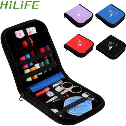 HILIFE Portable Travel Sewing Box Kitting Needles Tools Embroidery Craft Quilting Thread Stitching Sewing Kits