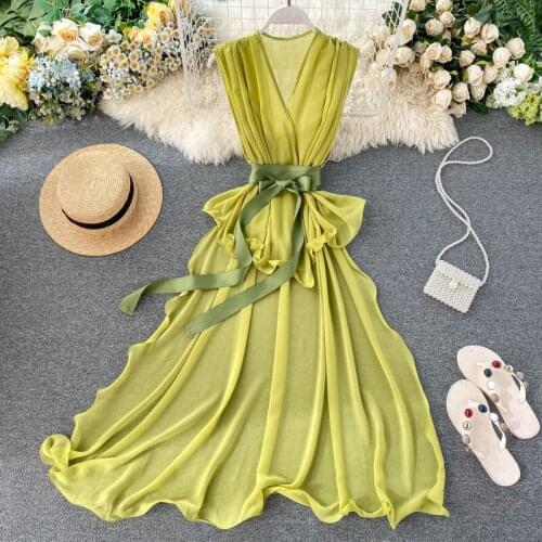 Ins Chic Irregular Short Front and Long Back V-neck Chiffon Blouse Unqiue Pleated Chiffon Top