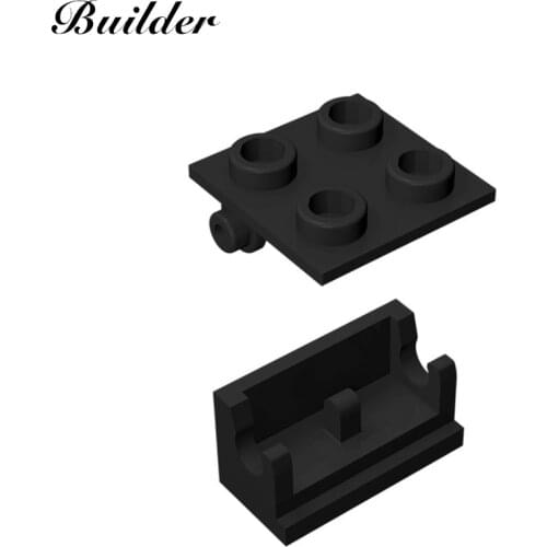 Little Builder Building Blocks Technological DIY 2x2 Hinge Plate Brick Connector MOC Education Compatible children Toy 6134+3937