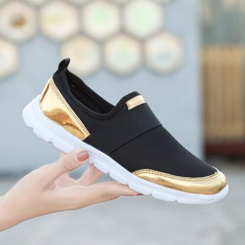 UrButifo Slip On Shoes Women Breathable Designer Shoes Women Sneakers Platform Casual Shoes Zapatillas Mujer Blancas