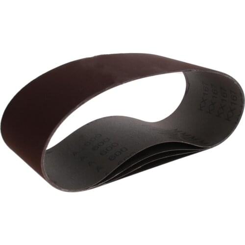 Utoolmart 610*100 Size Sanding Belt 320/400/600 Grit Alumina Grinding Abrasive Belt High Strength 3pcs/4pcs/6pcs