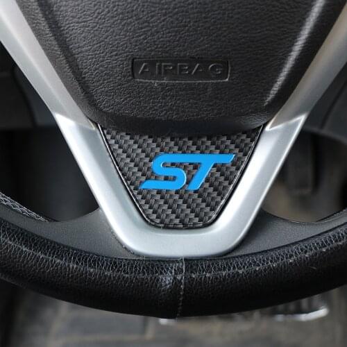 My Good Car Car Steering Wheel Covers Trim Sticker Car Refit Accessories for Ford New Fiesta MK7 2009-2017 Ecosport 2012-2017