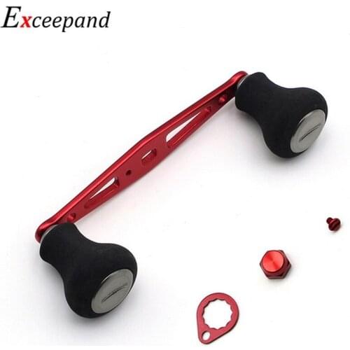 Exceepand 100mm Low Profile Baitcasting Fishing Reel Power Fishing Reel Grip for Abu Garcia Daiwa Baitcaster Repair Handle