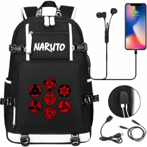Anime Hokage Konoha Kakashi Backpack Print Cosplay Travel Shoulder Laptop Bags Cartoon Teens Kids SchoolBags Student Bookbag