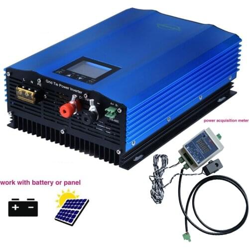 1000W Battery Discharge Power Mode/MPPT Solar Grid Tie Inverter with Limiter Sensor PV 26-180V Battery 24-96V to AC 110V 220V