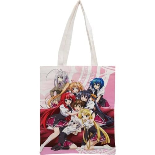 Custom High School DXD BorN Tote Bag Reusable Women Canvas Shoulder Bag Handbag Shoulder Pouch Foldable Canvas Shopping Bags