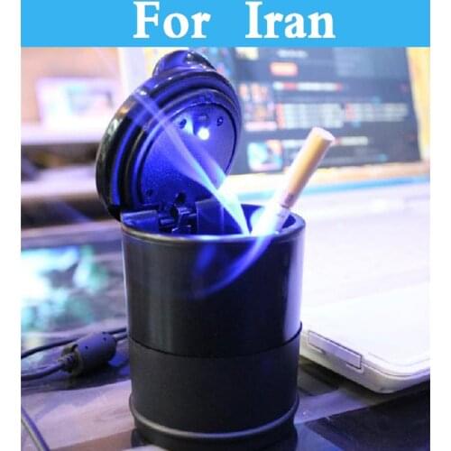 Led Light Auto Car Smokeless Stand Cylinder Cup Holder Cigarette Ashtray For Iran Khodro Paykan Khodro Samand Khodro Soren
