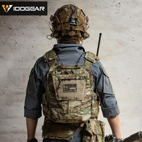 Tactical Vest Zippered with JPC2.0 CPC AVS Vest Vest Rear Sub Pouch