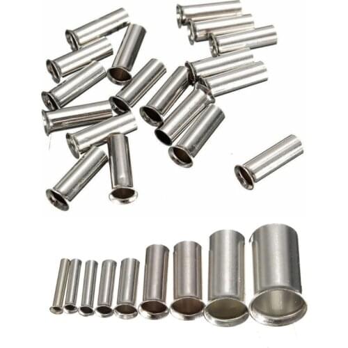 0.5mm2-16mm2 22-10 AWG Non-Insulated Wire Connector Ferrules Electrical Cable Terminal Copper Bare Tinned Crimp Terminal 100PCS