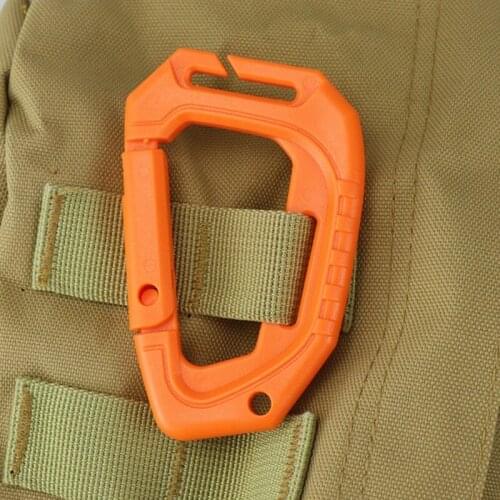 5PCS D-Type Plastic Steel Molle Hook Outdoor Camping Backpack Edc Multi Tool Quick Hanging Buckle Clip Hiking Accessories