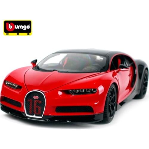 Bburago 1:18 2018 Bugatti Chiron Sport Black & Red Diecast Model Racing Car Toy New In Box Free Shipping NEW ARRIVAL 11044