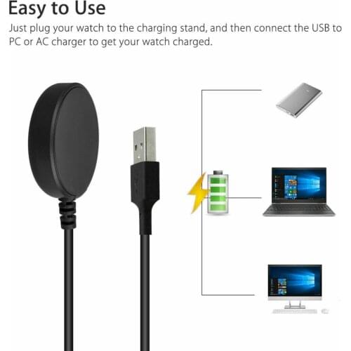 Smart Watch Wireless Charger Compatible For Samsung Galaxy Watch Active 2 R500 R820 R830 Wireless Charger Charging Cable