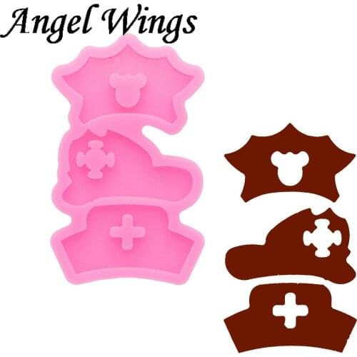 Shiny Nurse Silicone Molds, Crafting Mold to Make Crafts with Epoxy Resin Art Diy, Hat Chocolate Fondant Molds DY1198