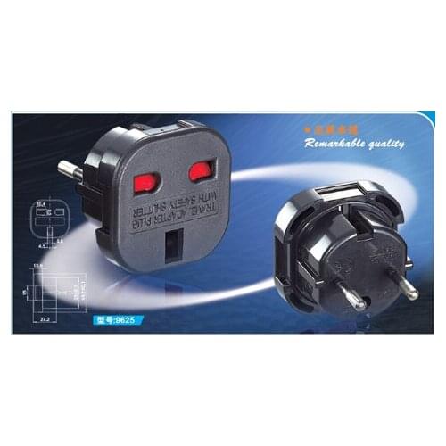 EU German European Plug Adapter UK To EU Euro Germany AC Travel Power Adapter Converter Electrical Plug Socket Charger Outlets