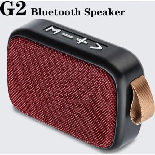 G2 Bluetooth Speaker Wireless Fabric Speaker Card USB Outdoor Sports Small Speaker Support USB FM TF Iine Connection
