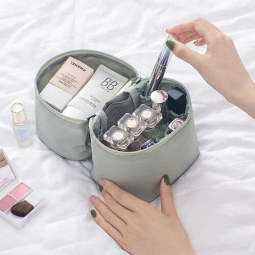 Round Large female Cosmetic Bag Waterproof Zipper MakeUp Storage Bags Travel Washing Makeup Organizer Beauty Case toiletry bag
