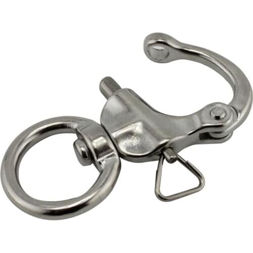 Round Stainless Steel Quick Release Swivel Shackle Mayitr Marine Boat Anchor Chain Eye Shackle Swivel Snap Hook Hardware