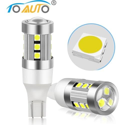 2pcs T15 W16W LED Canbus Bulbs Error Free 921 912 LED Auto Backup Light for Car Reverse Lamp White 12V