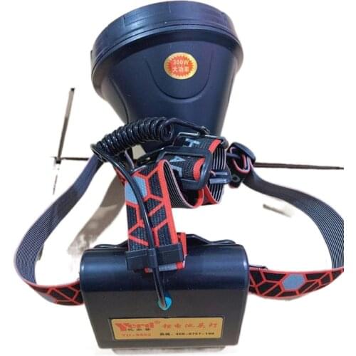 300W9802 headlight glare rechargeable lithium three ultra-bright high-power outdoor night fishing