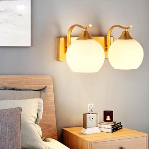 Iron Gold Wall Lamp Corridor Nordic Living Room Wall Light Bedroom Simple Modern Led Lamp Industrial Decor Bedroom Lights