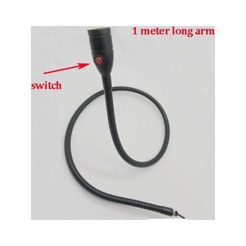 110V/220V/12V/24V 1M Long Gooseneck Machine Led Work Light