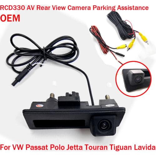 RCD330 OEM AV Car Rear View Camera Trunk Handle For VW Golf POLO Passat Jetta CC