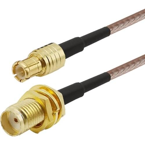 MCX Male To SMA Female RF Pigtail Jumper Cable RG316D Double shield Sliver MCX Plug Straight to SMA Jack RF Cable