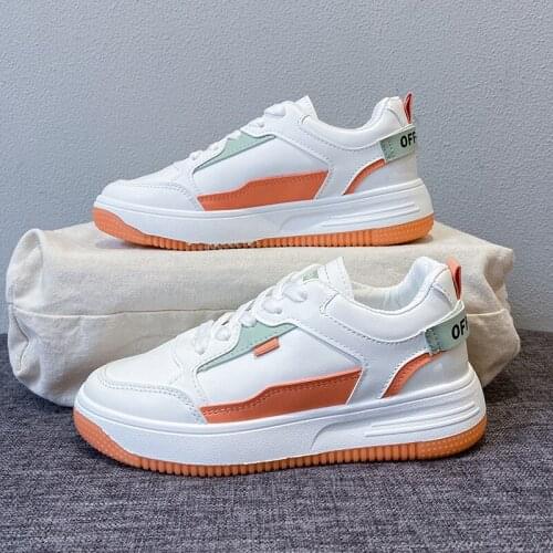 Trendy White Shoes Female 2021 Autumn New Korean Street Style Platform Shoes Female Students Breathable Casual Shoes