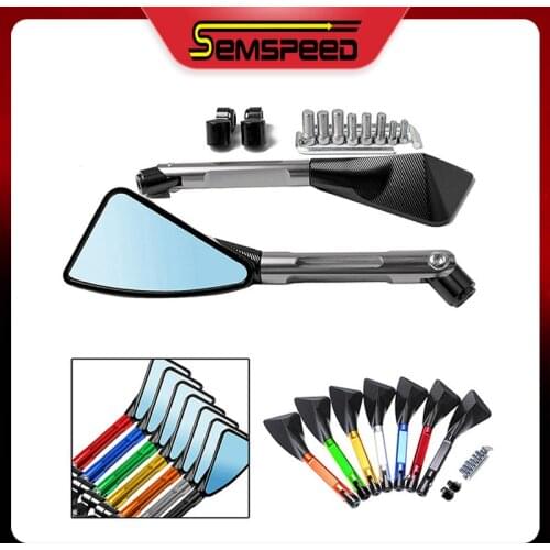 Universal 오토바이백미러 Motorcycle Side Mirrors For Honda VFR1200F Interceptor Deluxe/ 800 /ABS Aluminum Alloy Rear view Mirrors