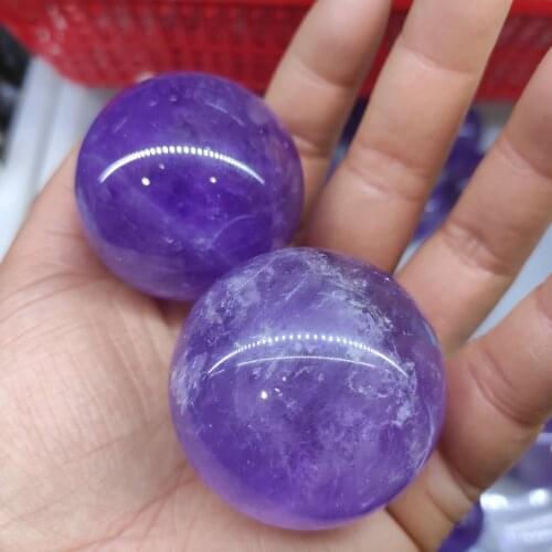 1pcs Natural Amethyst Quartz Sphere Big Pretty Crystal Ball Healing Purple Stone Crystal Ball Crystal stone Amethyst