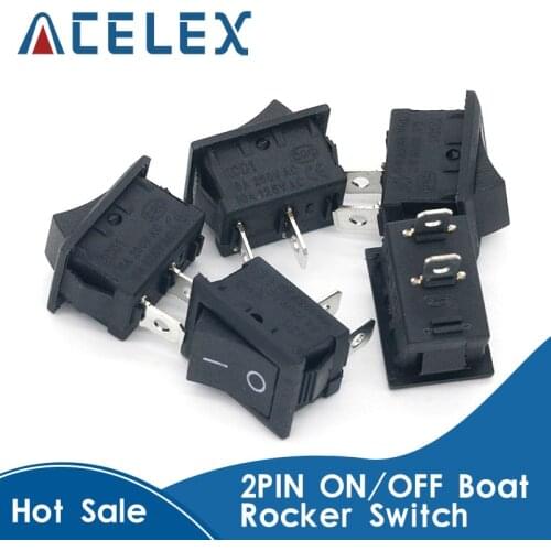 10pcs/lot 10*15mm SPST 2PIN ON/OFF G130 Boat Rocker Switch 3A/250V Car Dash Dashboard Truck RV ATV Home