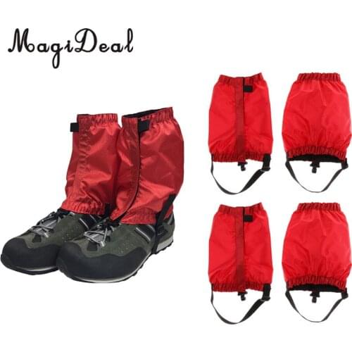 2 Pairs Walking Gaiters Waterproof Hiking Climbing Leggings Trekking Shoes Boots Cover Dust Proof