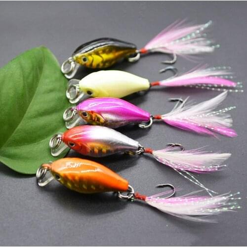 2g/35mm Artificial Crank Wobbler High Quality Plastic Fishing Bait Anti-Corrosion Freshwater Professional Fishing Lure Hard Bait