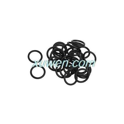 50 Pcs 30mm x 3 5mm x 23mm Mechanical Black NBR O Rings Oil Seal Washers