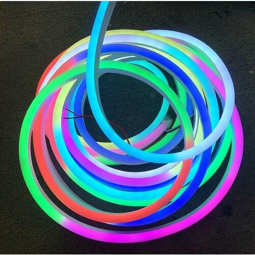 Addressable Neon Sign Tube LED Strip Silica Gel Dream Color Neon Light DC12V/24V T0921 T1225 Flexible Neon Lights For Outdoors