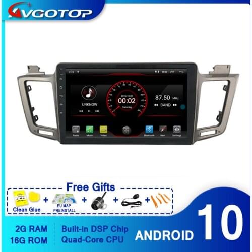 AVGOTOP CAR DVD PLAYER GPS Android 10 FOR TOYOTA RAV4 2013-2016 Multimedia Navigation player