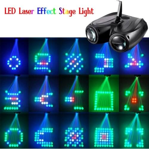 Disco Party Lights Sound Activated Airship Laser Disco Light RGB LED Stage Lighting Effect For Christmas Home DJ Patry Decor